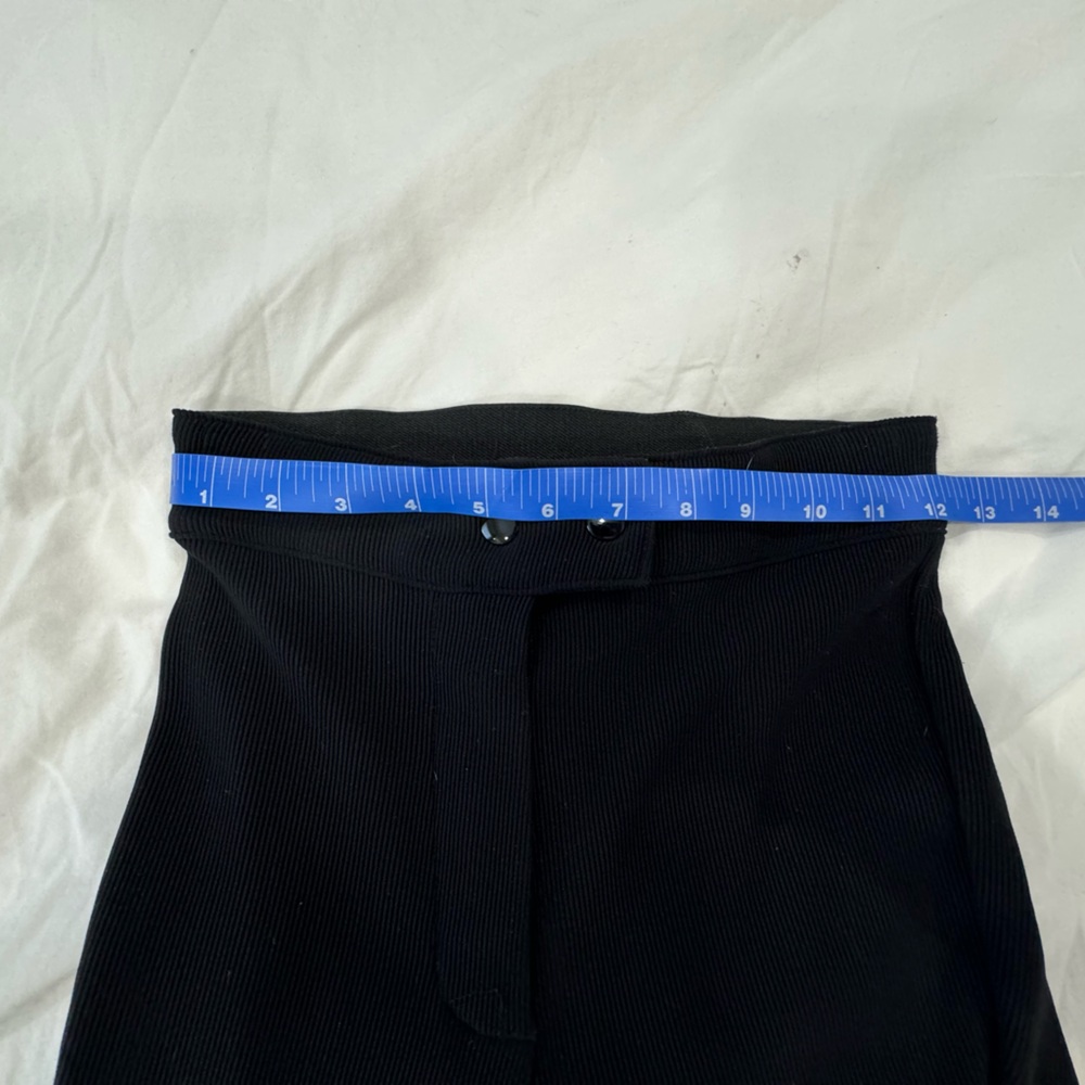 AMERICAN APPAREL High Rise RIDING PANTS Ribbed Equestrian BLACK- Small